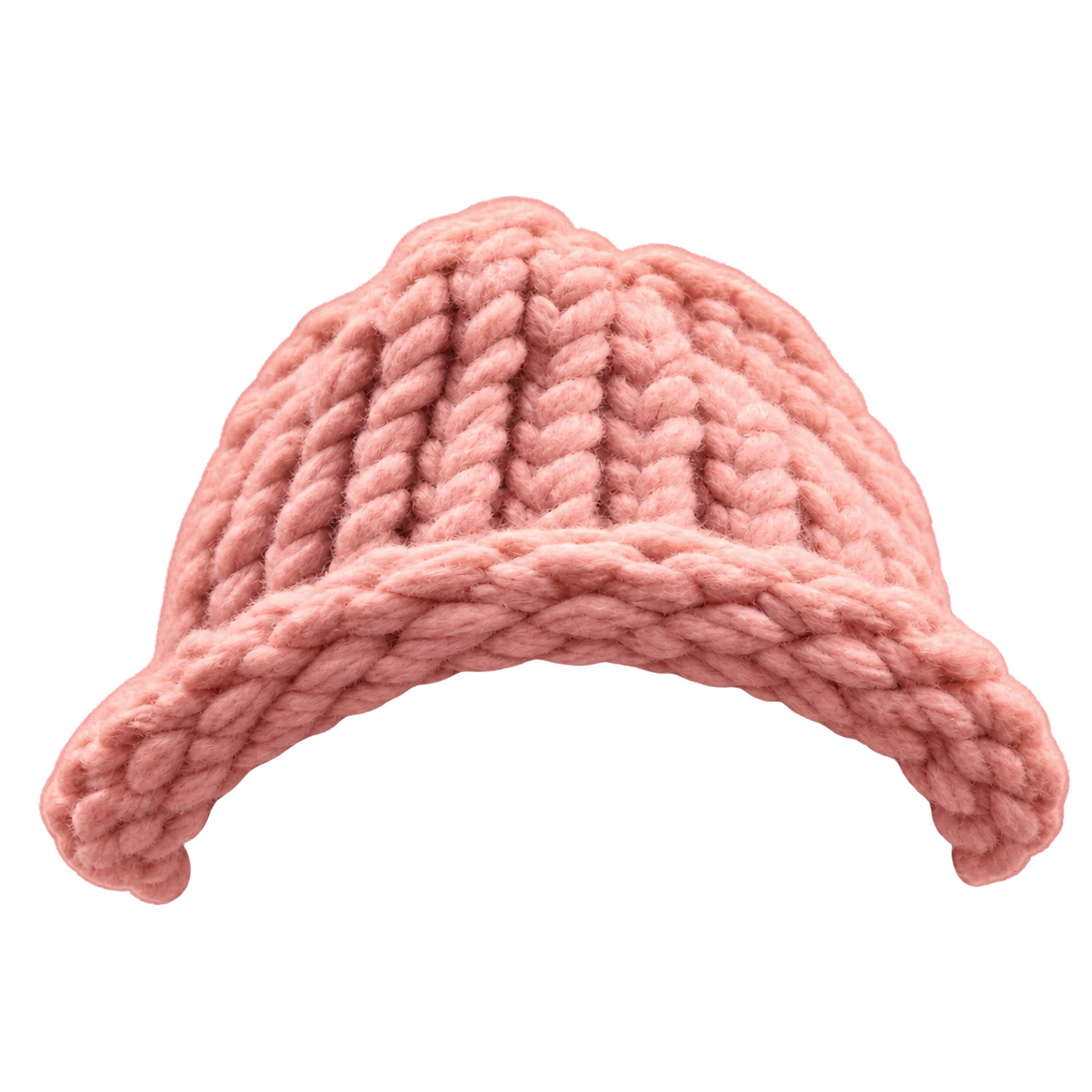 Pink knitted hat